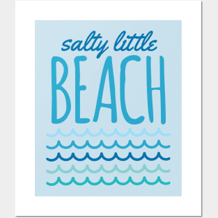 Salty Little Beach Funny Pun Posters and Art